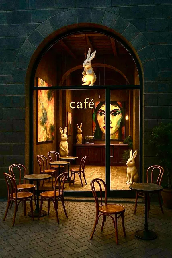 Cafe at The Ubud boutique hotel, Ubud, Bali